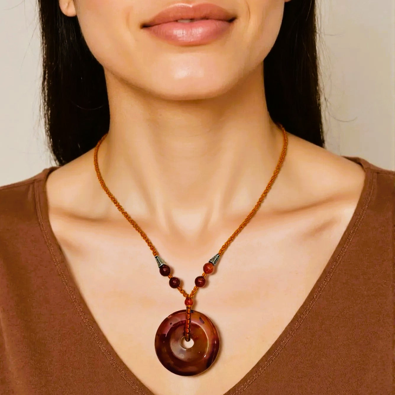 Brown Agate Necklace