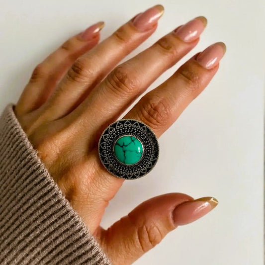 Vintage Style With Green Resin