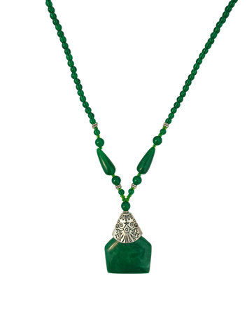 Green Jade Stone Necklace