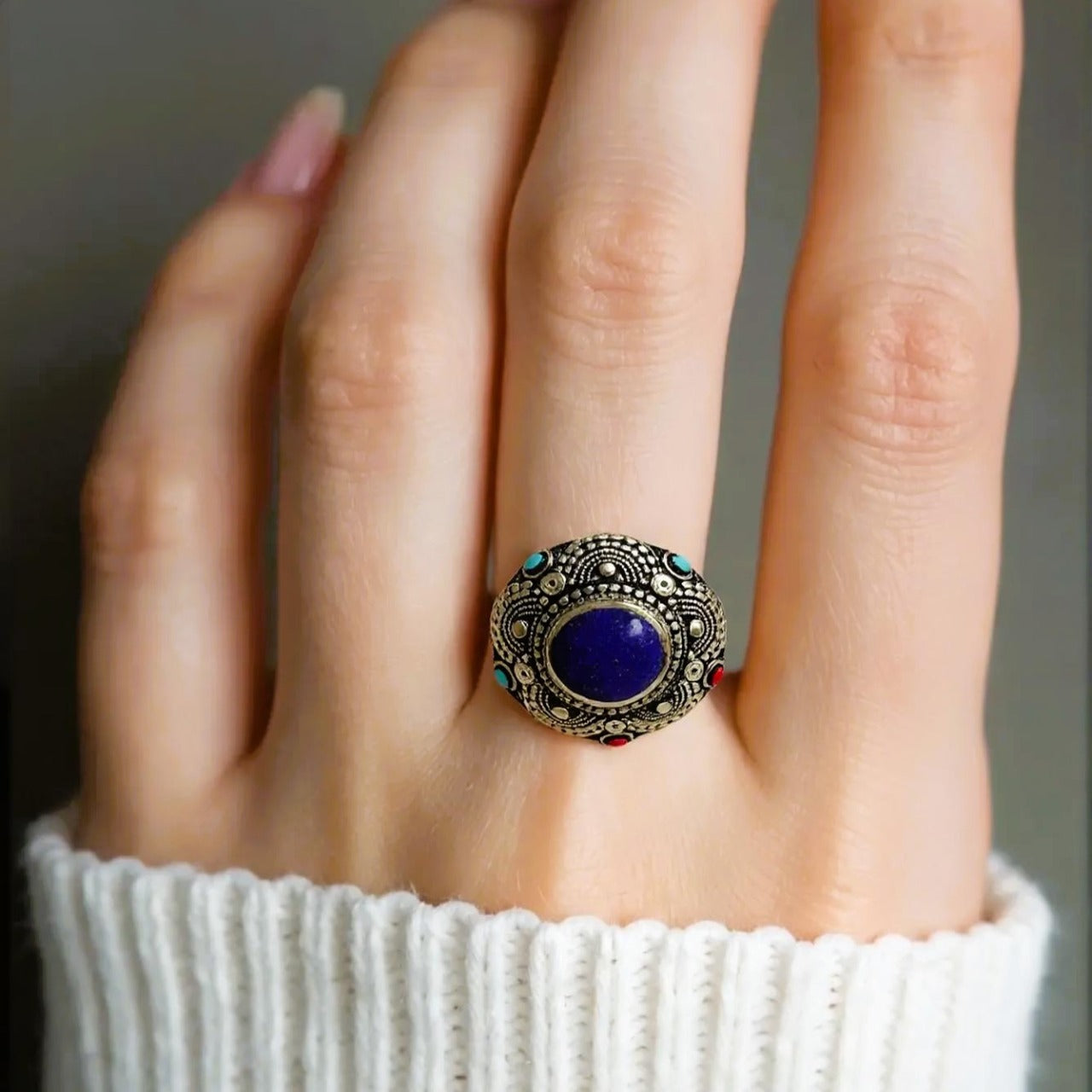 Vintage Style With Blue Lapis