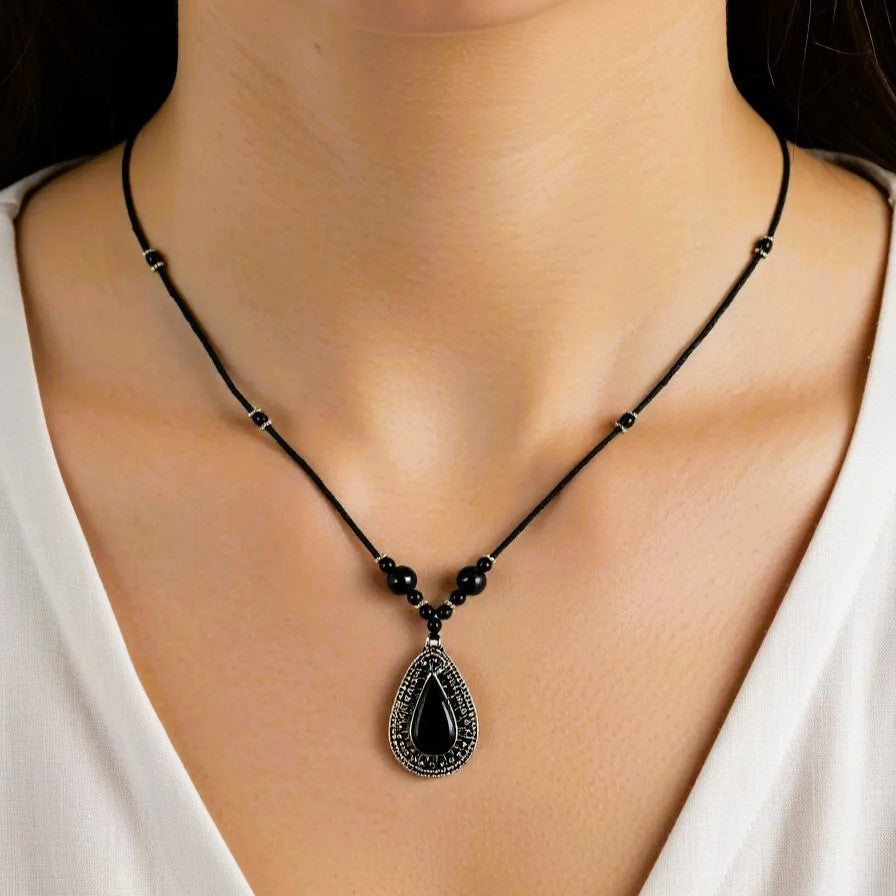 Vintage Black Necklace