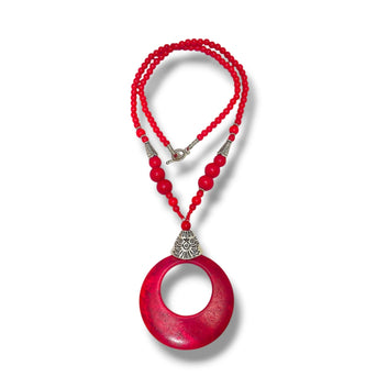 Red Ring Necklace