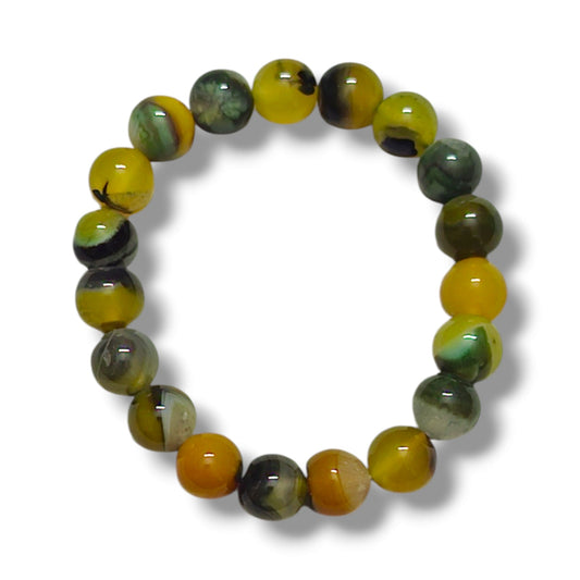 Tricolor Agate Bracelet