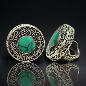 Vintage Style With Green Resin